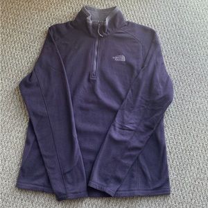 North Face fleece zip pullover women’s size large.